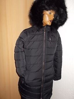 NÁDHERNÁ DÁMSKÁ OBOUSTRANNA BUNDA/PÁRKA VEL S/M NOVÁ - 5