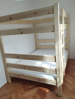 Nová masivní palanda / patrová postel šíře 140cm - 5