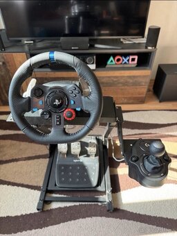 Volant Logitech G29 + stojan k volantu+ řadicí páka - 5