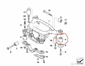 e46 silentbloky zadni napravy a zadnich ramen - 5