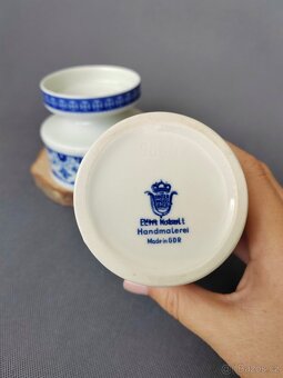 Nádherný porcelánový vázy v modrobílé barvě Vintage Německo - 5