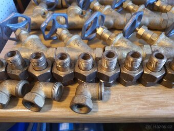 Mosazné,nerezové Ventily voda, topení - 5