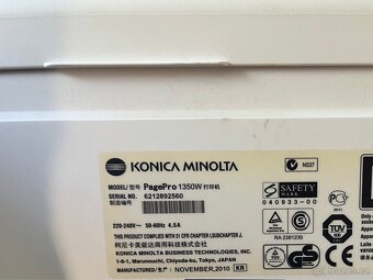 Laserová černobílá tiskárna Konica Minolta + toner 96% - 5