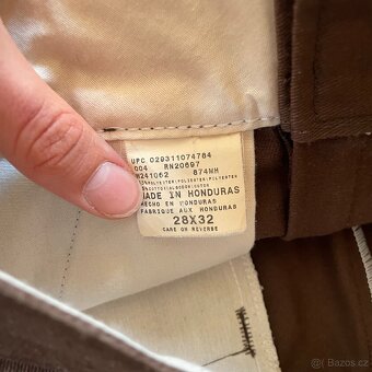 Hnědé dickies kalhoty velikosti 28x32 - 5