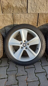 Alu kola 5x112 r17 Seat FR originá Cupra zimní pneu - 5