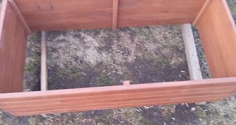 Vyvýšený dřevěný záhon - 2 x 1x 0,50 m - 5