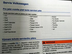 VW orig CZ nevyplněná servisní kniha - 5