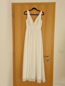 Nové svatební šaty vel. XXL (50/52) - 5