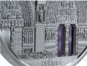 NOTRE DAME DE PARIS Tiffany Art 5 oz Palau 2021 - 5