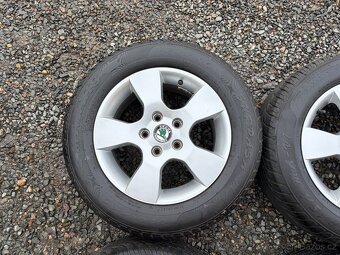 Alu orig letní sada Škoda Helios 5x112 6,5J ET50 205/60 R15 - 5