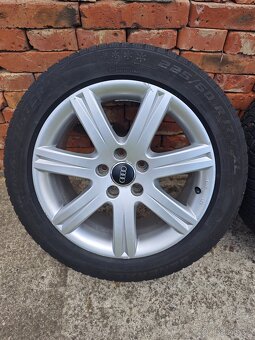 ALU Audi 5x112 17" se zimními pneu 225/50 R17 - 5