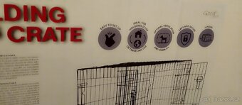 Klec Dog Fantasy skládací L černá 2 dveře 91x56x63cm - 5