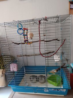 Krásná velká klec pro andulky papoušky. - 5