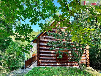 prodej srubové chaty, 50m2, s pozemkem 818m2, Slaný - 5