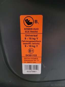 Autosedačka Britax Römer Duo edice VW - 5