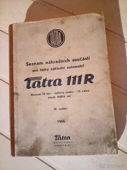 Tatra 111 seznam náhradních součástí 1956 - 5