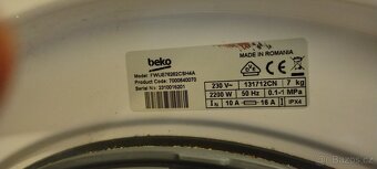Prodám plně funkční pračku beko - 5