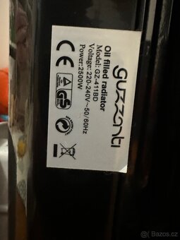 Elektrický olejový radiátor Guzzanti GZ 411BD - 5
