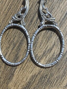 Nádherné stříbrné kleště na cukr - 5