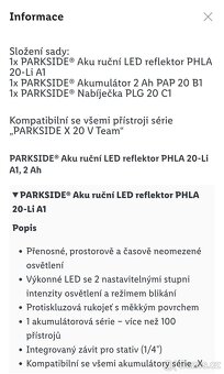 Aku světlo parkside I do auto zásuvky - 5