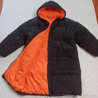 dámský zimní oversize kabát M-L-XL TOP STAV - 5