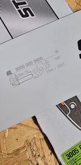 Prodám 2 originál vodicí NEPOUŽITÉ lišty Stihl + 2 řetězy - 5
