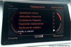 Čeština + slovenština (slovenčina) Audi MMI 3G, RMC - 5