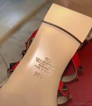 Valentino garavani 36 red červene boty - 5