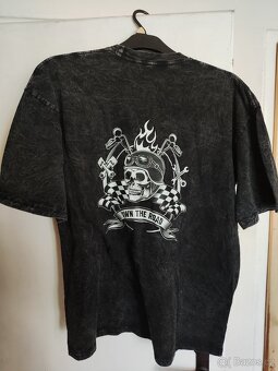 Bavlněné motorkářské triko 1x XL a 1xL - 5