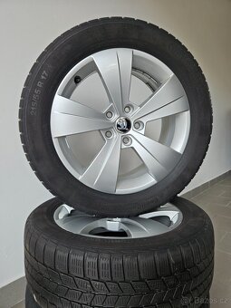 Orig. Skoda 5x112 Zimní Continental 215/55/17 Top - 5