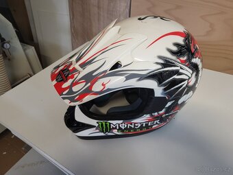 Přilba na motokros + kšilt. POLEP, zn."MOTOVELL" - 5