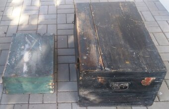 Staré dřevěné bedny , truhly - 5