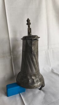 starožitná cínová konvice - 5