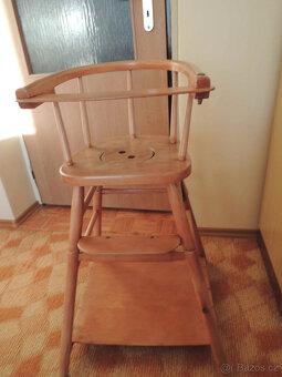 Stará dětská dřevěná židle - 5