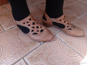 Kožené Boty Lodičky Sandále 39 - 5