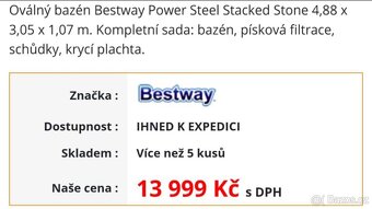 Prodávám nový bazén s filtrací, nerozbalený - 5