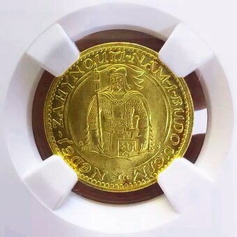 Svatováclavský dukát 1926, certifikace NGC MS 65 - 5