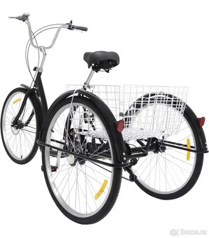 Tříkolka pro dospělé 26 "6 rychlostí s košíkem - 5