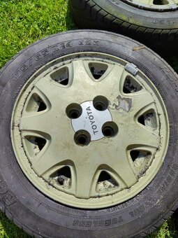 Retro originál Toyota alu kola r14 4x100 Corolla - 5