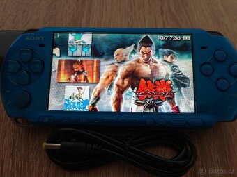 PlayStation psp 3000 modrá - 5