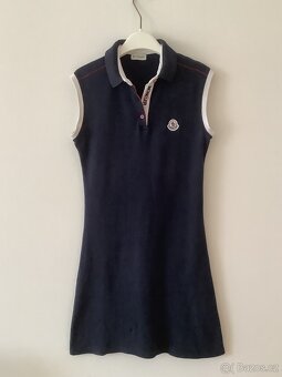 Nádherné tmavě modré šaty MONCLER - 5