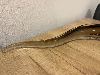 Skleněná ryba - úhoř, hutní sklo - 5