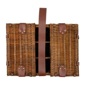 Nový - Proutěný piknikový koš pro 4 osoby - 5