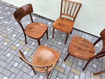Celodřevěné retro jídelní židle TON, THONET - 5