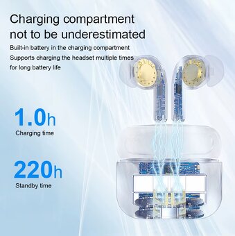 Bezdrátová Bluetooth sluchátka Lenovo Thinkplus ANC LED ovlá - 5