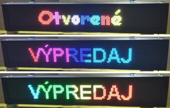 Světelná reklama barevný led panel na běžící text - 5