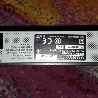 CD a DVD přehrávač SONY dvp ns38 - 5
