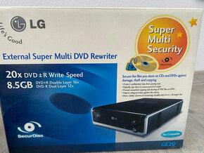 Externí DVD vypalovačka LG s funkcí SecurDisc, USB - 5