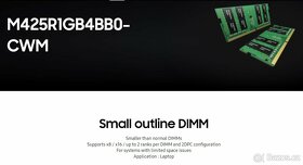 Operační paměť RAM 2x 8GB SO-DIMM - DDR5 - 5 600 MHz CL40 - 5