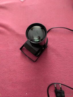Závěsná zrcadlová disko koule 20cm + bodové světlo na koul - 5
